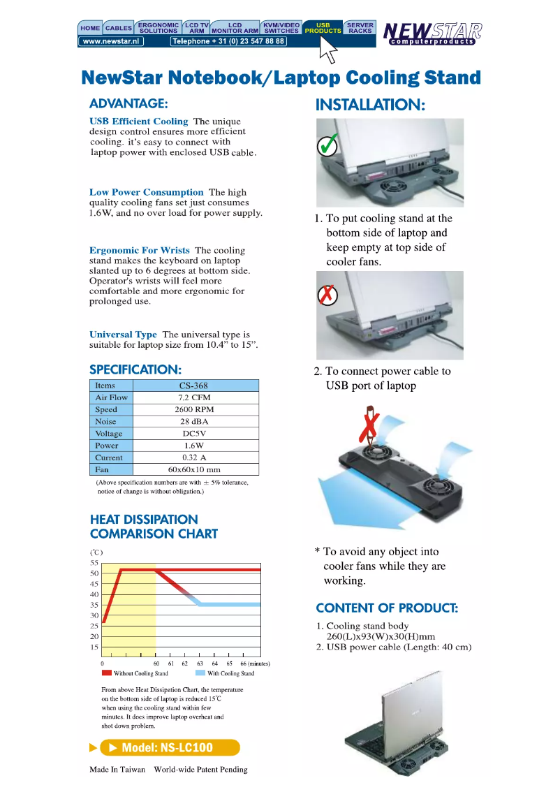 First page image of the manual for NSLC100