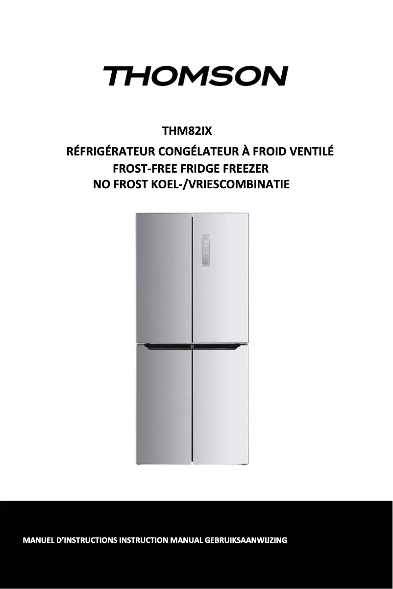 First page image of the manual for THM 82 IX