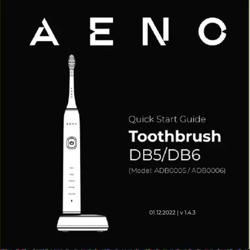 Page 1 of the manual Quick Start Guide AENO DB6