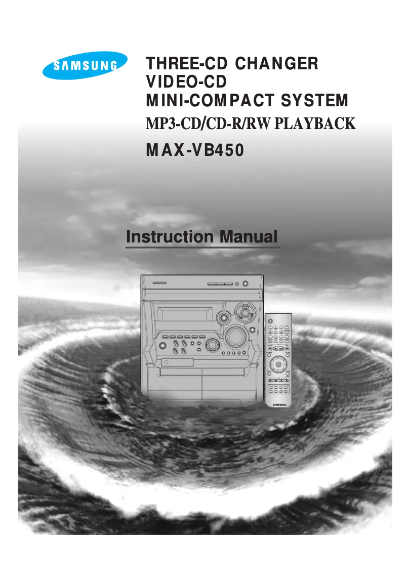 Page 1 of the manual User Manual Samsung MAX-B450
