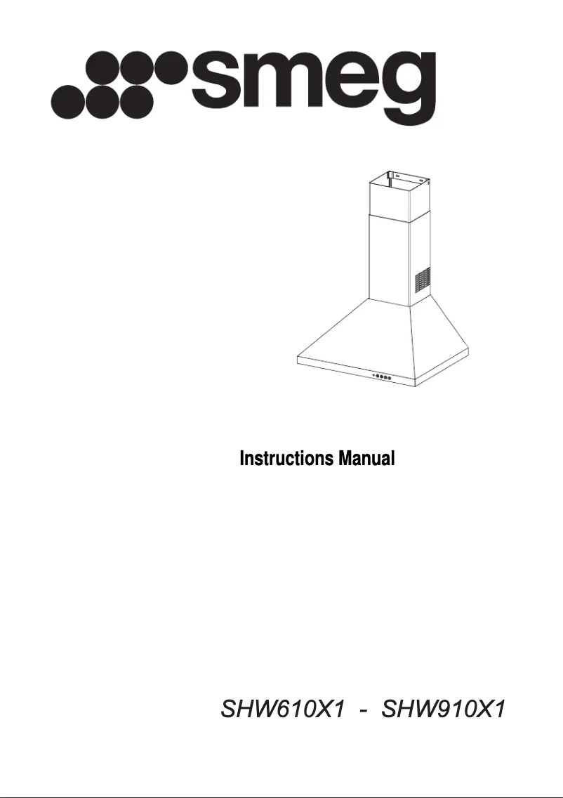 Page 1 of the manual User Manual Smeg SHW610X1