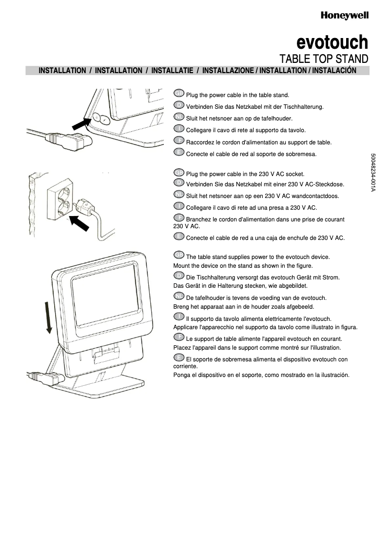 First page image of the manual for Evotouch ATF 100