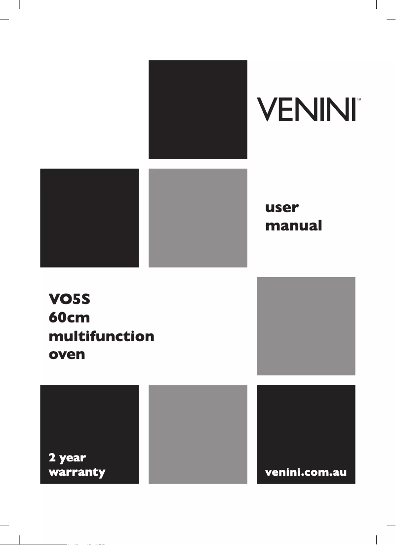 Page 1 of the manual User Manual VENINI VO5S