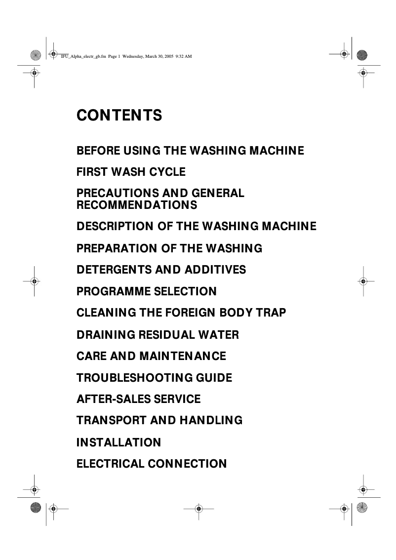 First page image of the manual for AWE 1000 EX