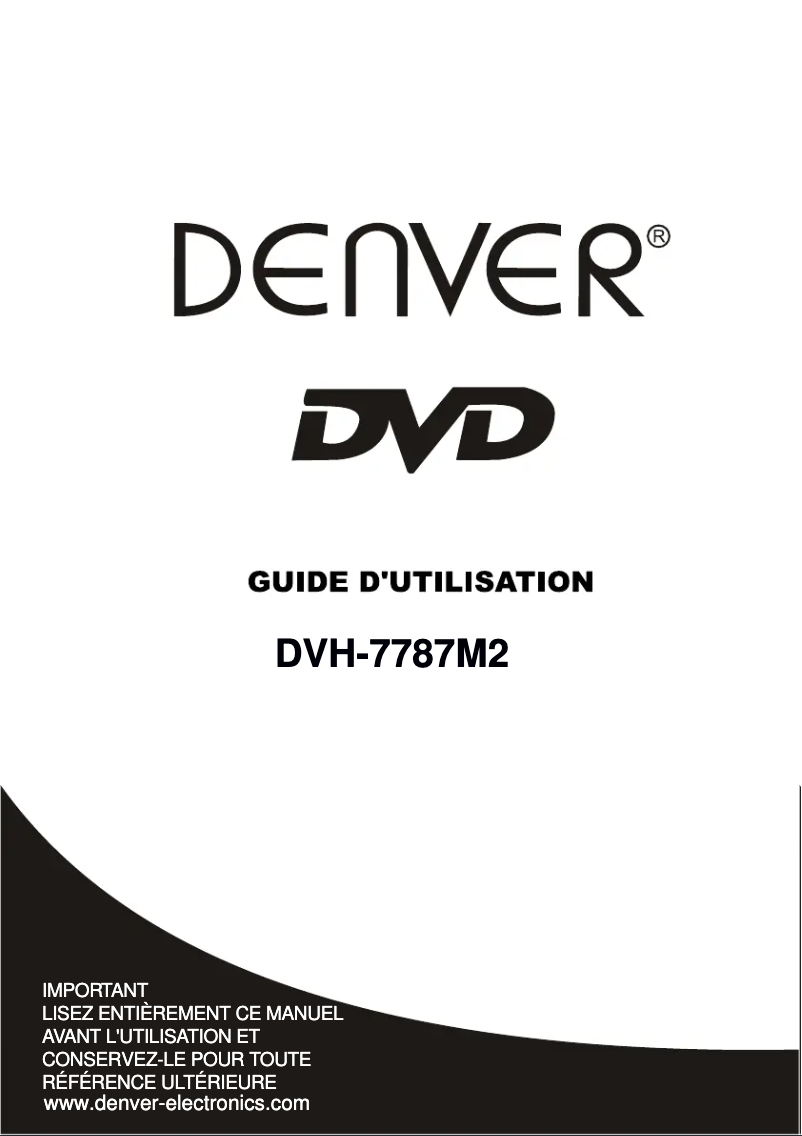 Page 1 of the manual User Manual Denver DVH-7787  MK2