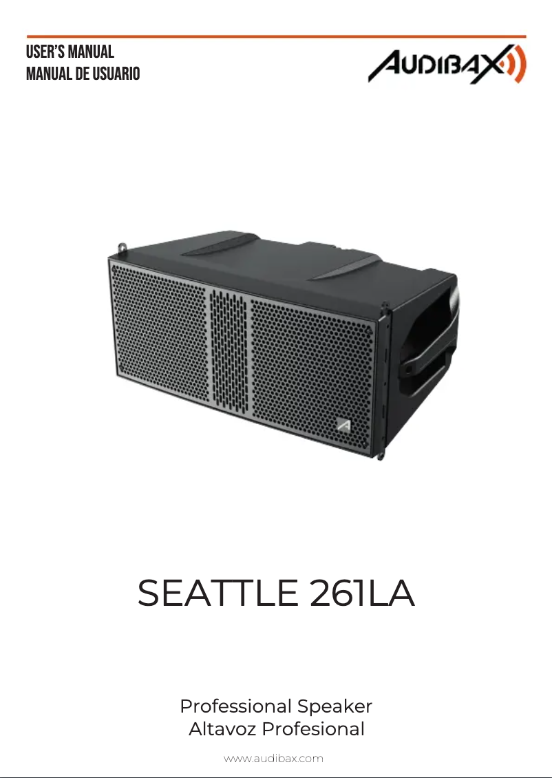Page 1 of the manual User Manual Audibax Seattle 261LA