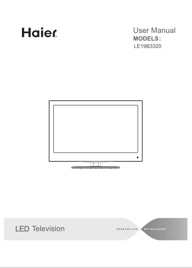Page 1 of the manual User Manual Haier LE19B3320