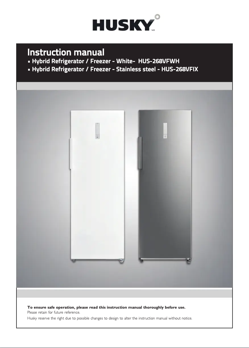 First page image of the manual for HUS-268VFWH