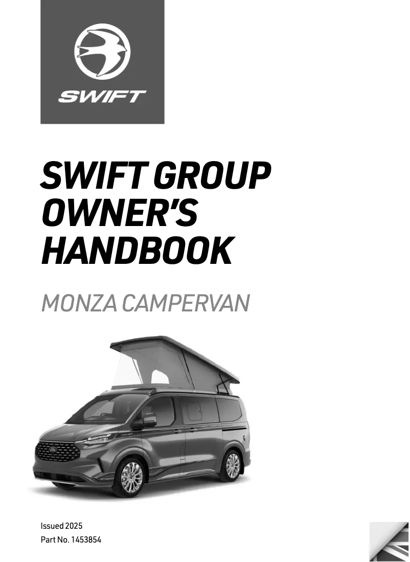 Page 1 of the manual User Manual Swift Monza (2025)