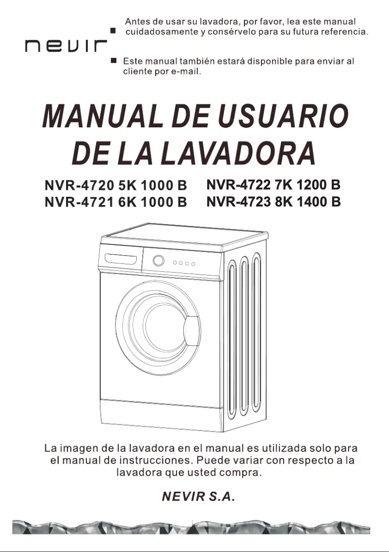 Page 1 of the manual User Manual Nevir NVR-4723-8K 1400B
