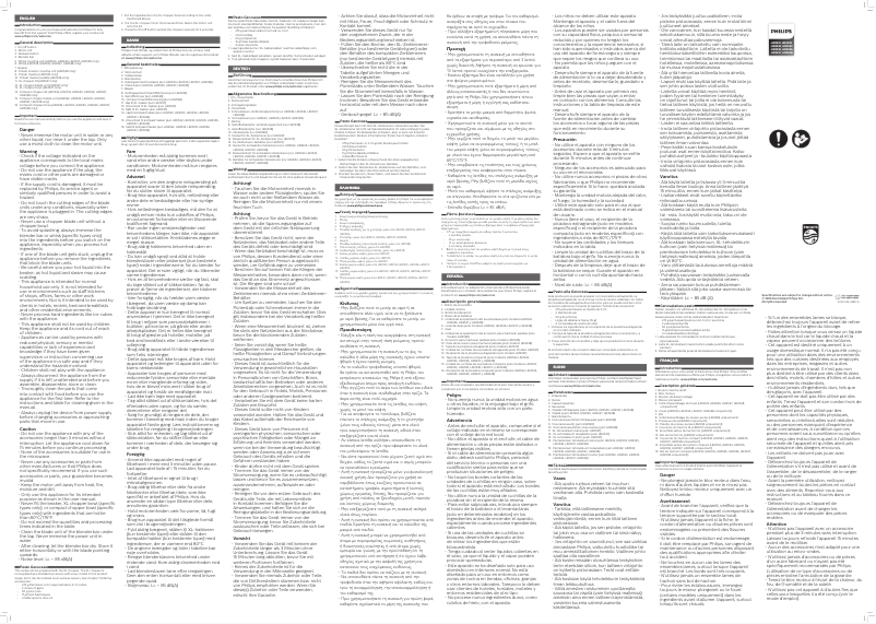 Page 1 of the manual User Manual Philips Daily Collection HR2530