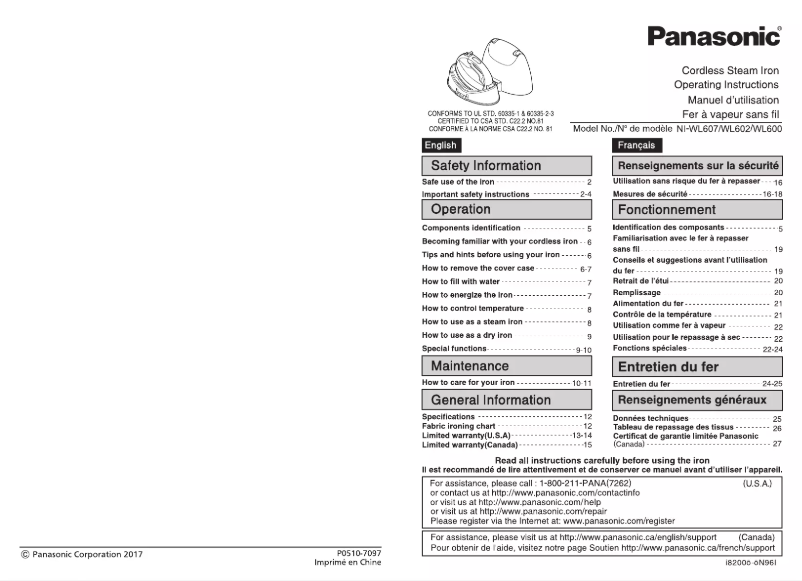 First page image of the manual for NI-WL607