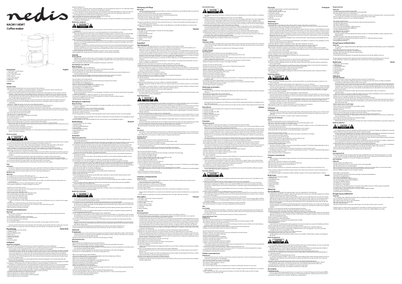 First page image of the manual for KACM110EWT