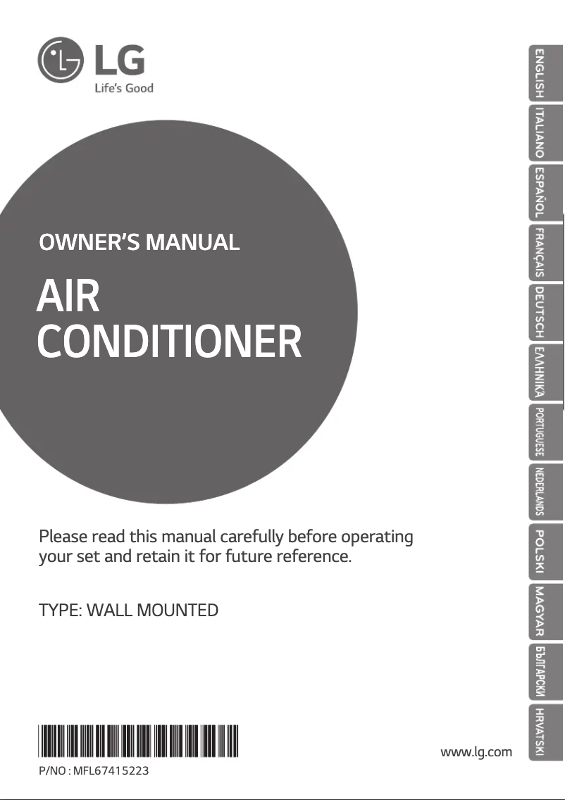 Page 1 of the manual User Manual LG P12RL