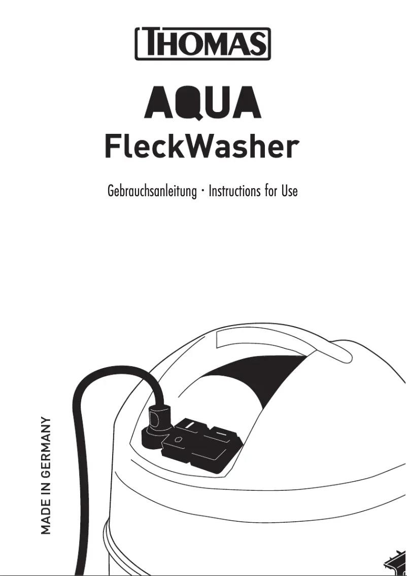 First page image of the manual for AQUA FleckWasher