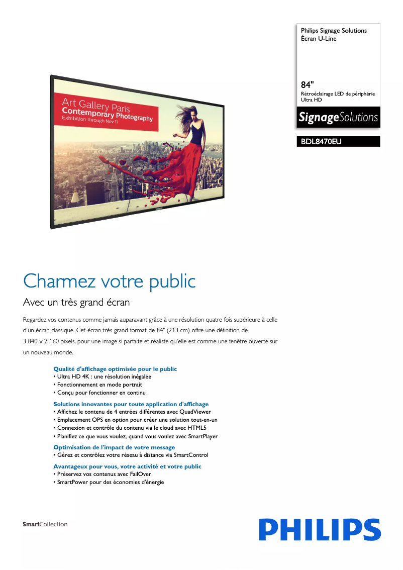 First page image of the manual for BDL8470EU