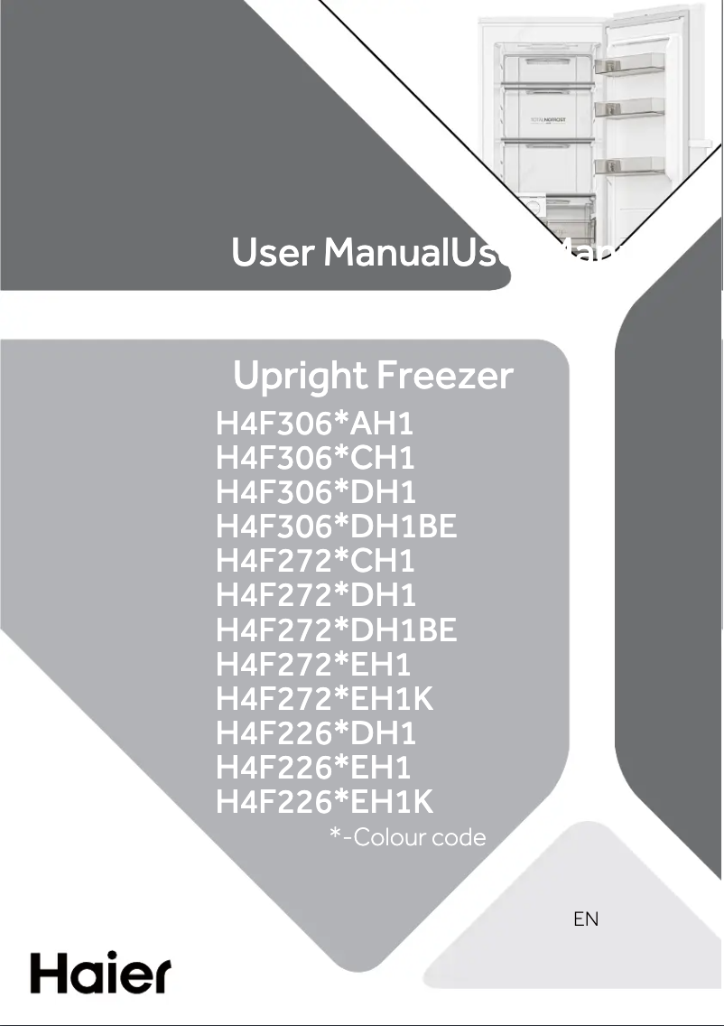 Page 1 of the manual User Manual Haier H4F306WDH1
