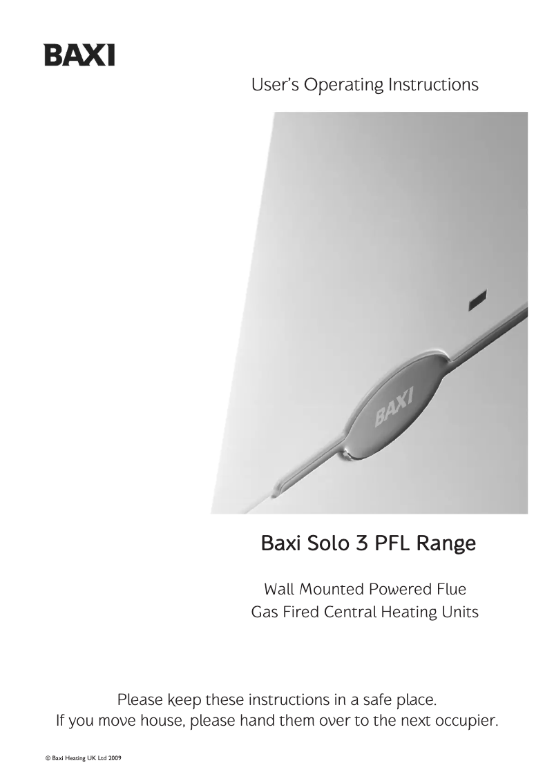 First page image of the manual for Solo 3 PFL 50