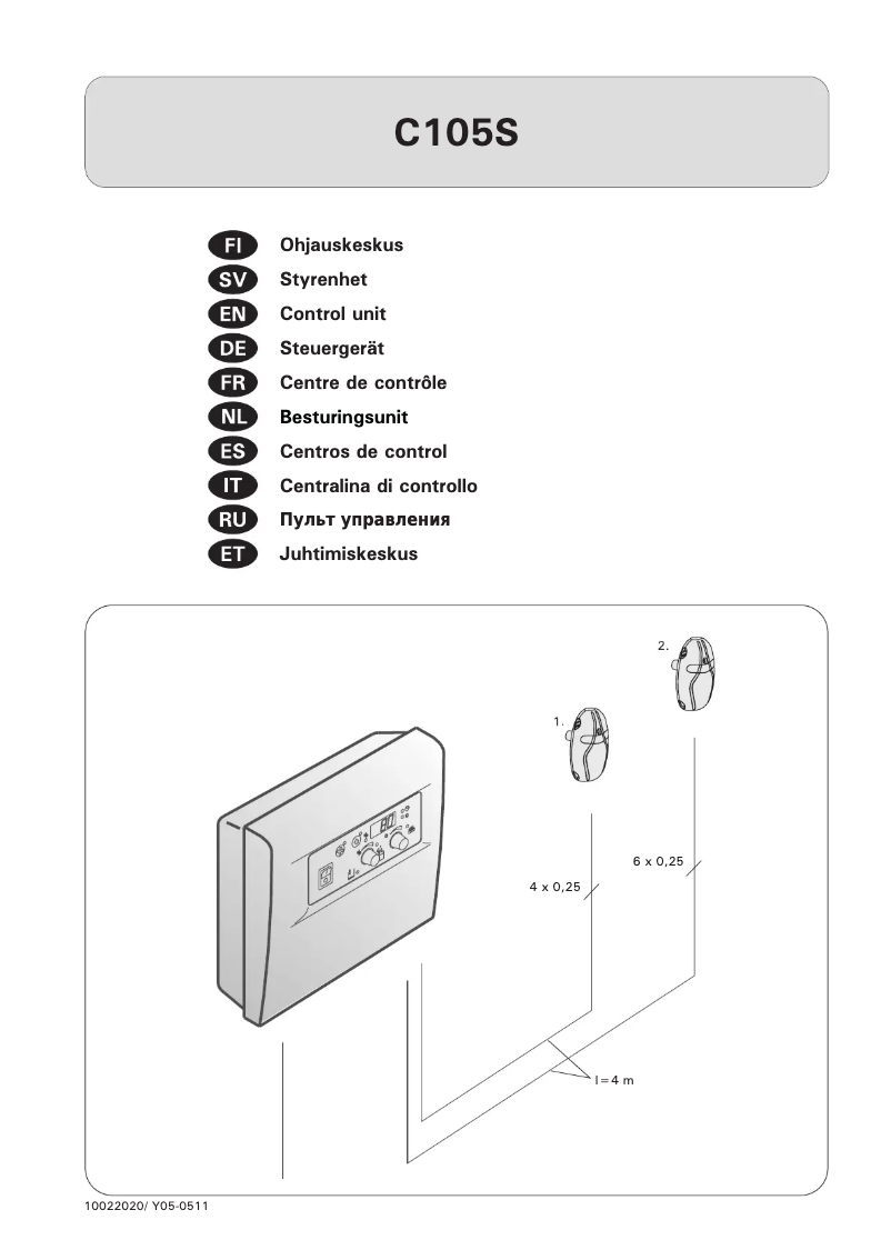Image de la première page du manuel de l'appareil C105S