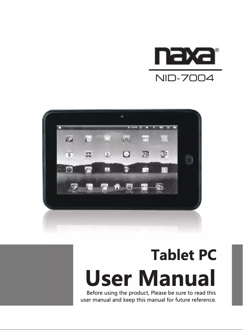 Page 1 of the manual User Manual Naxa NID-7004