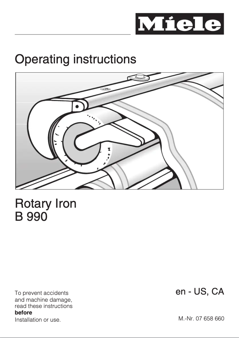 First page image of the manual for B990