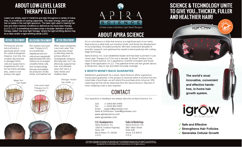 First page image of the manual for iGrow