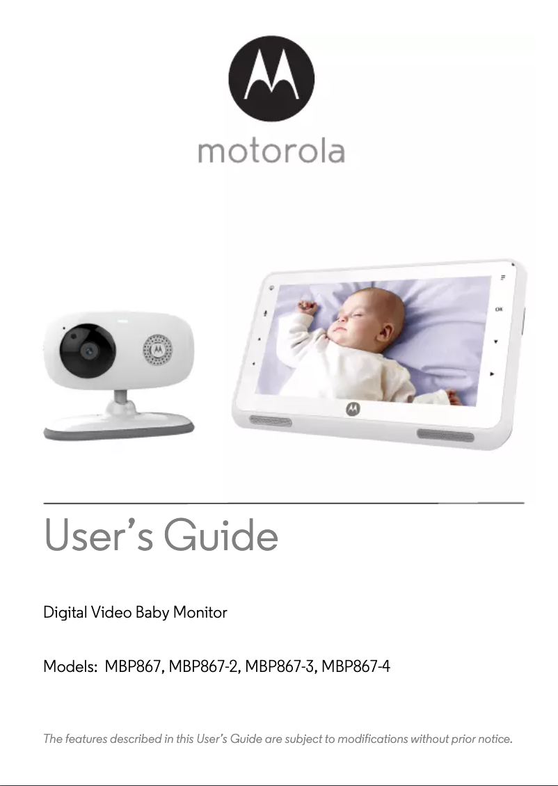 Page 1 of the manual User Manual Motorola MBP867-2