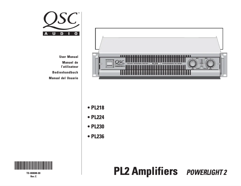 First page image of the manual for PL230