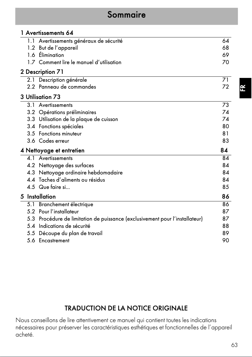 Page 1 of the manual User Manual Smeg SI2951D