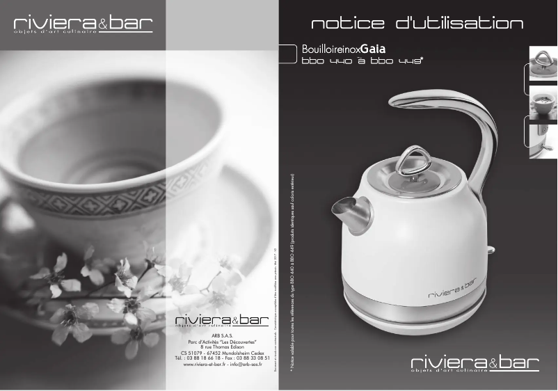 Page 1 of the manual User Manual Riviera & Bar BBO440