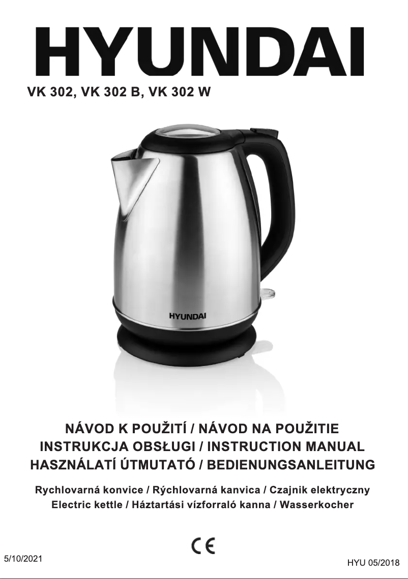 Page 1 of the manual User Manual Hyundai VK 302