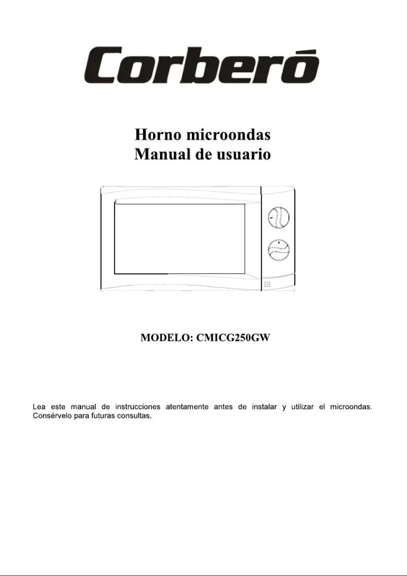 First page image of the manual for CMICG250GW