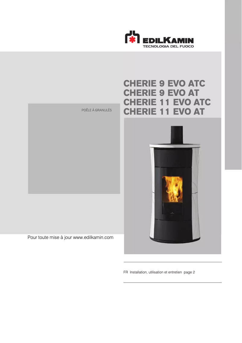 Page 1 of the manual User Manual Edilkamin CHERIE 11 EVO AT