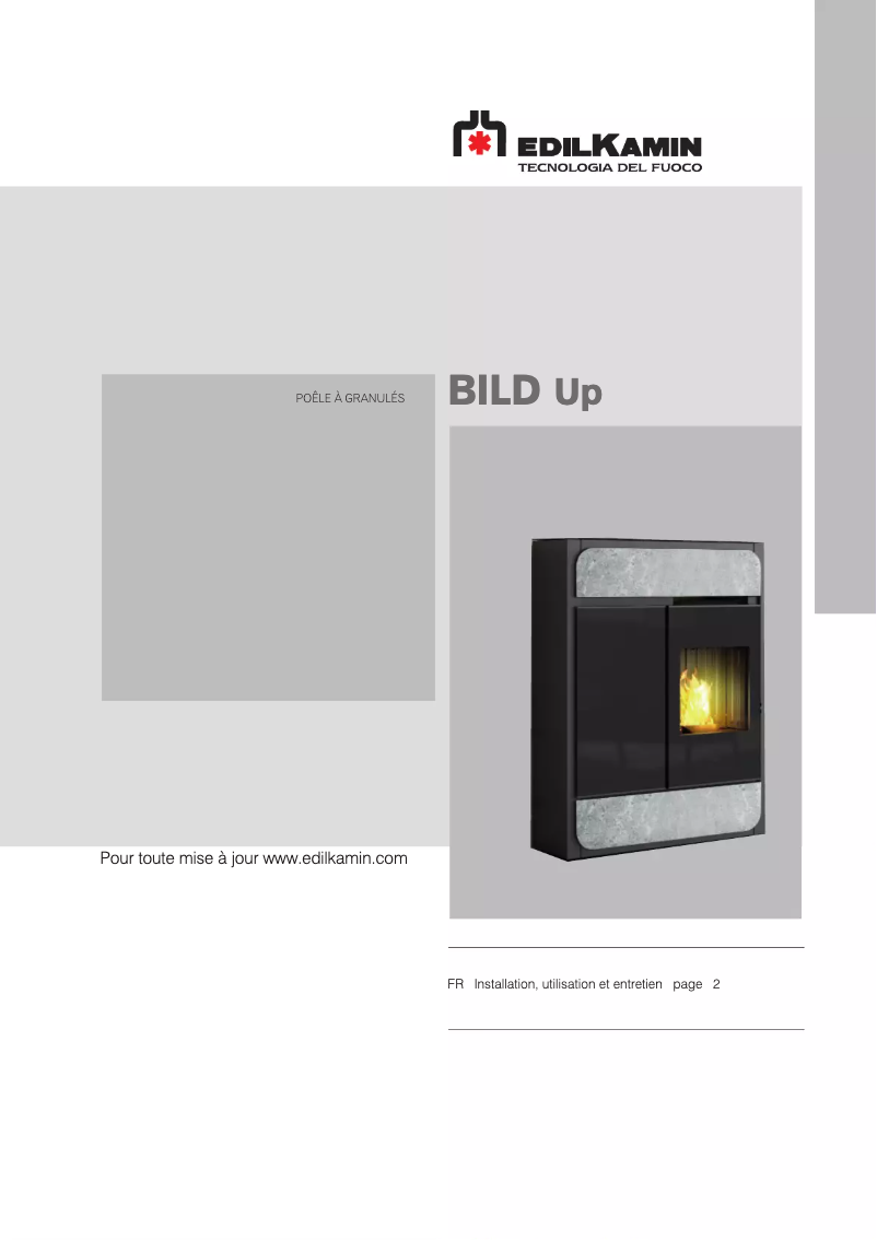 First page image of the manual for BILD Up