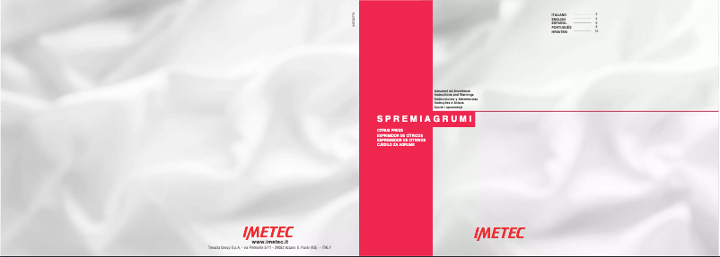 Page 1 of the manual User Manual Imetec Dolcevita CP4