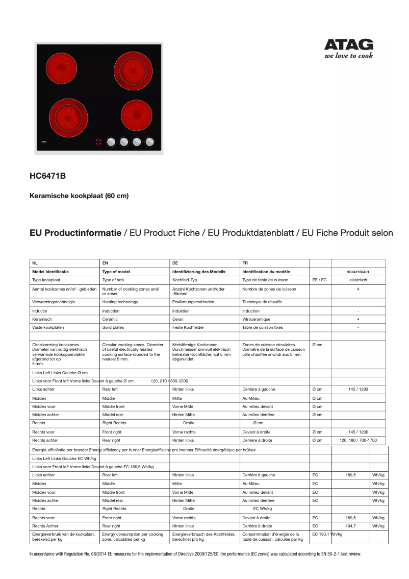 First page image of the manual for HC6471B