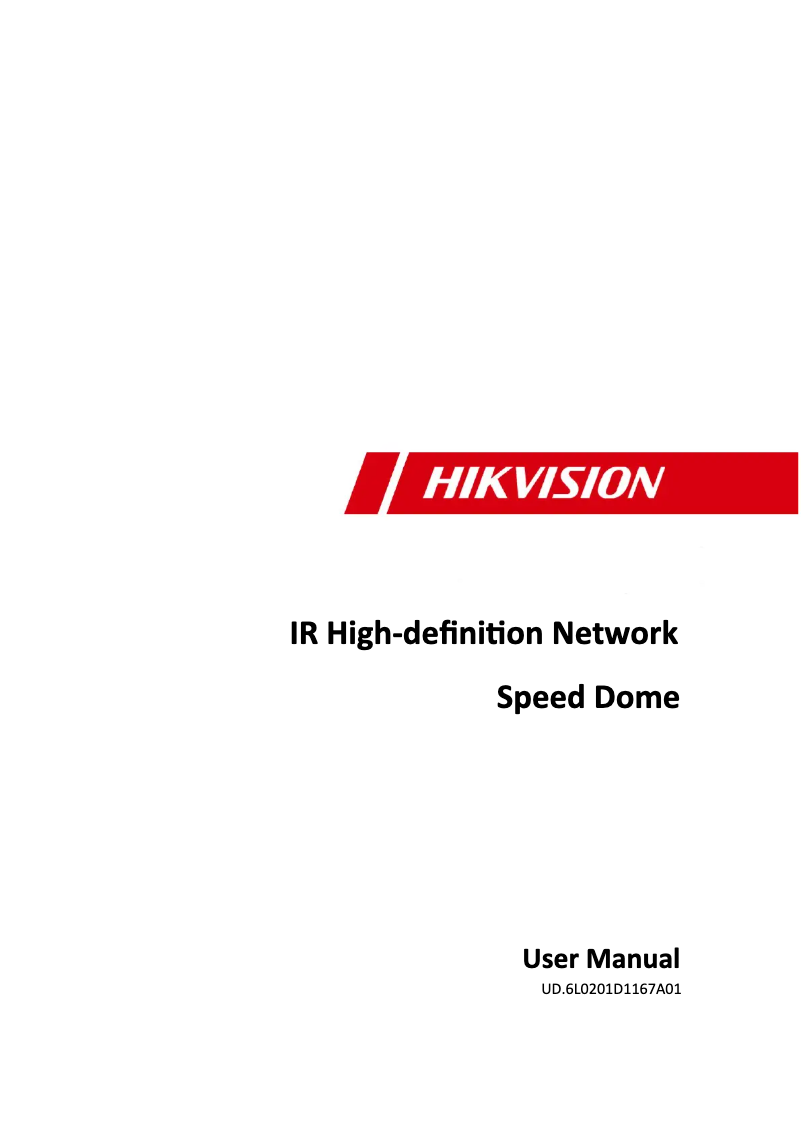 First page image of the manual for DS-2DF7286-A