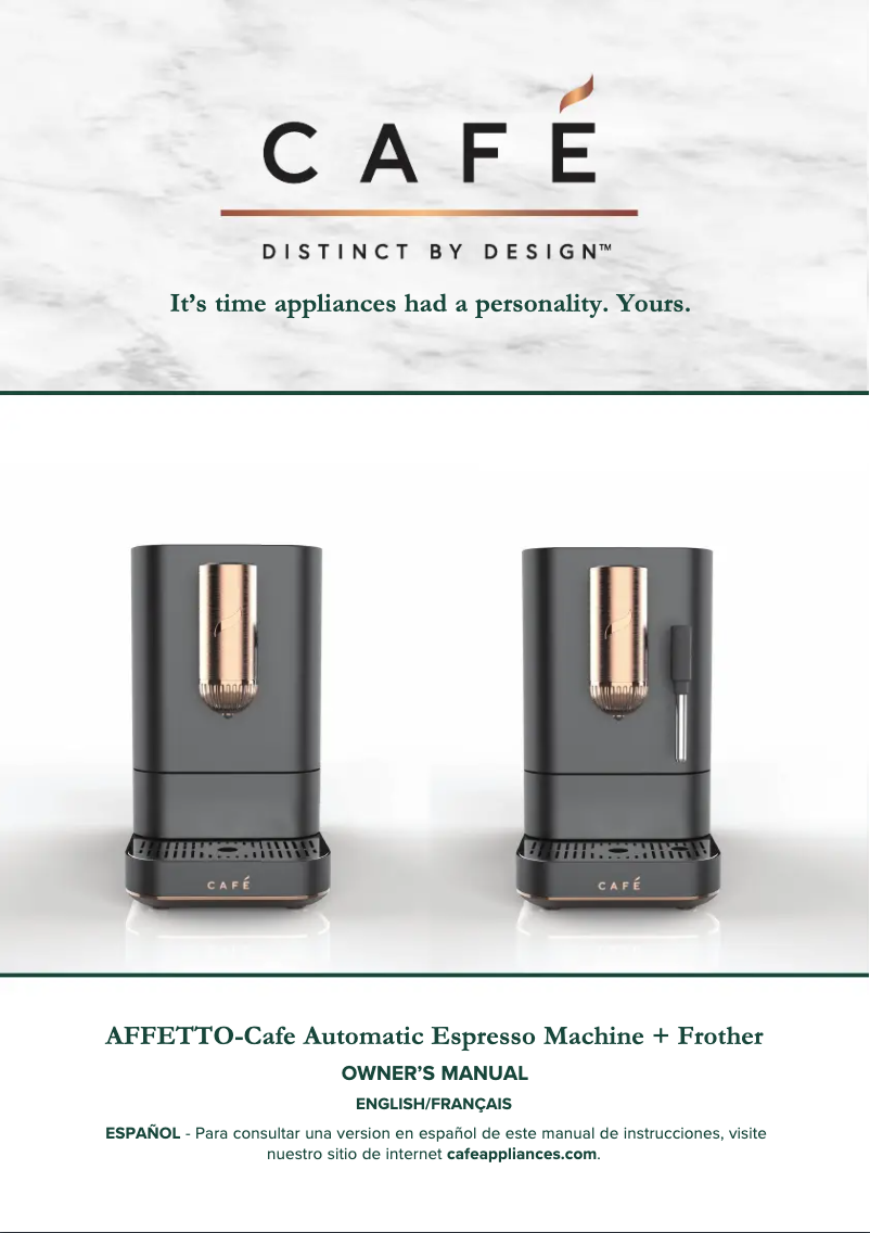 Page 1 of the manual User Manual GE AFFETTO C7CEBBS4RW3