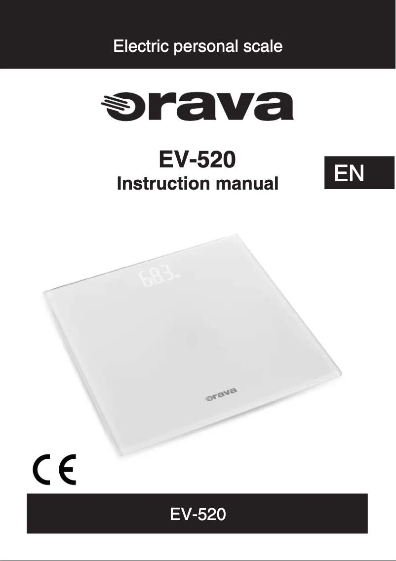 Page 1 of the manual User Manual Orava EV-520
