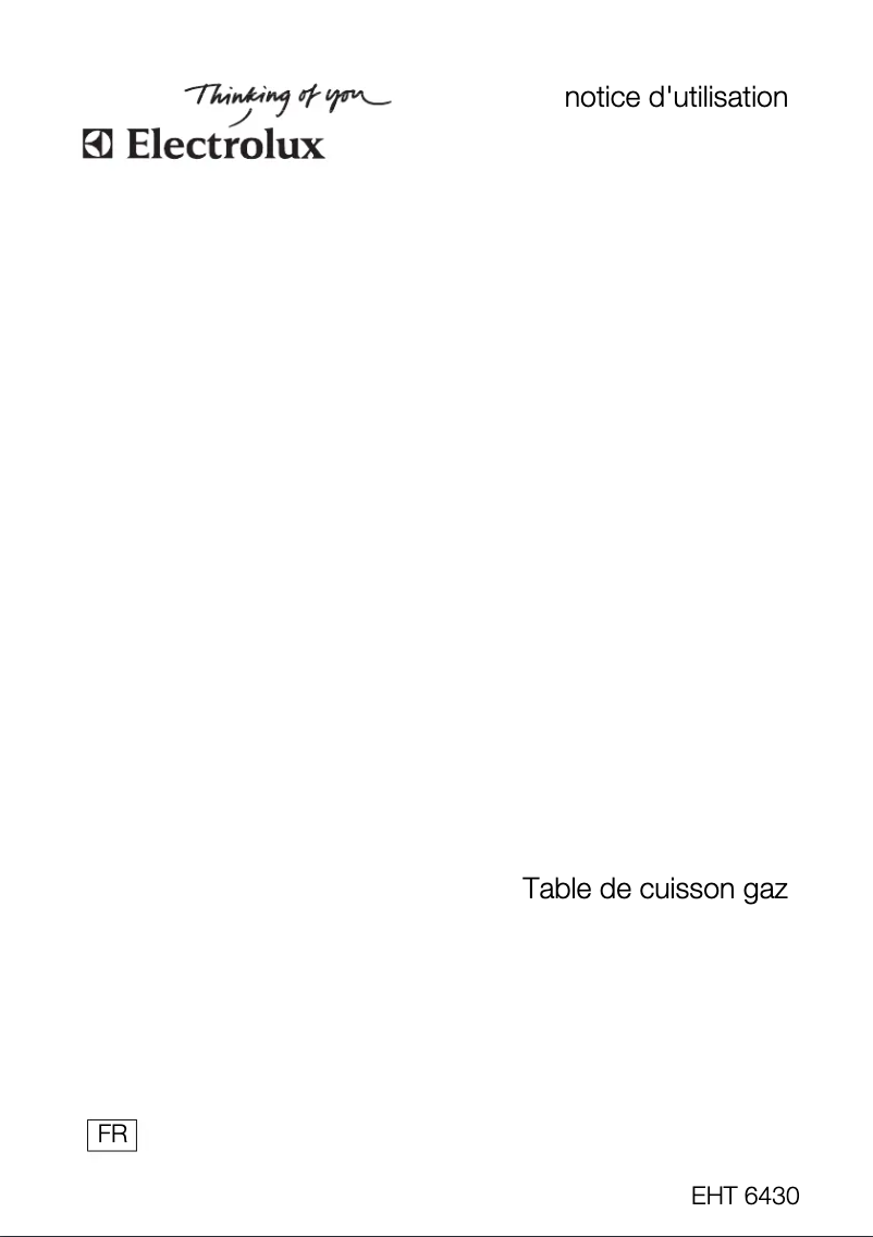 First page image of the manual for EHT6430P