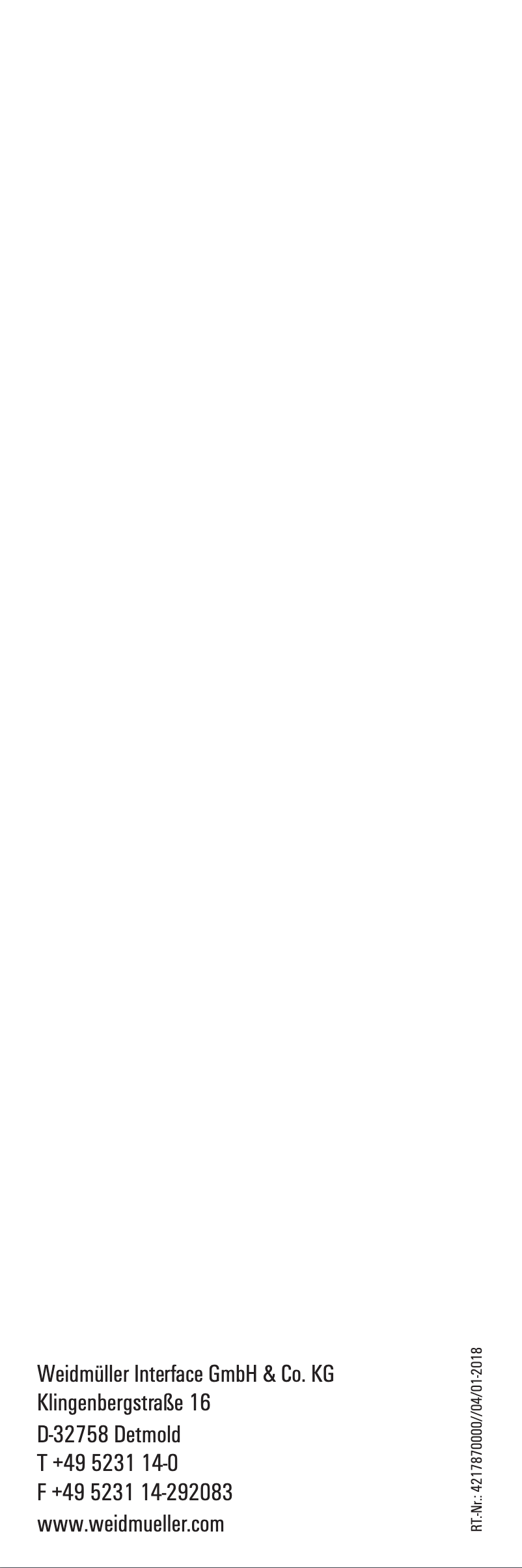 Page 1 of the manual User Manual Weidmüller DMS 3