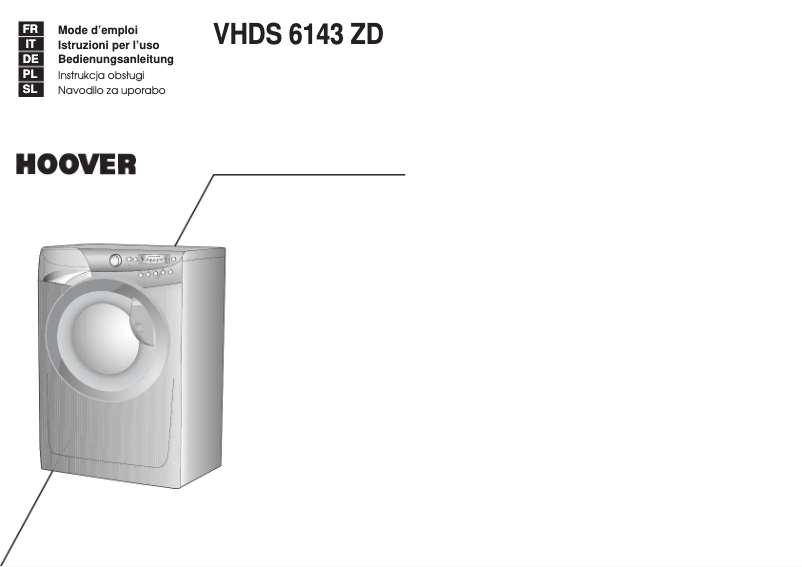 First page image of the manual for VHDS 6143 ZD-86S