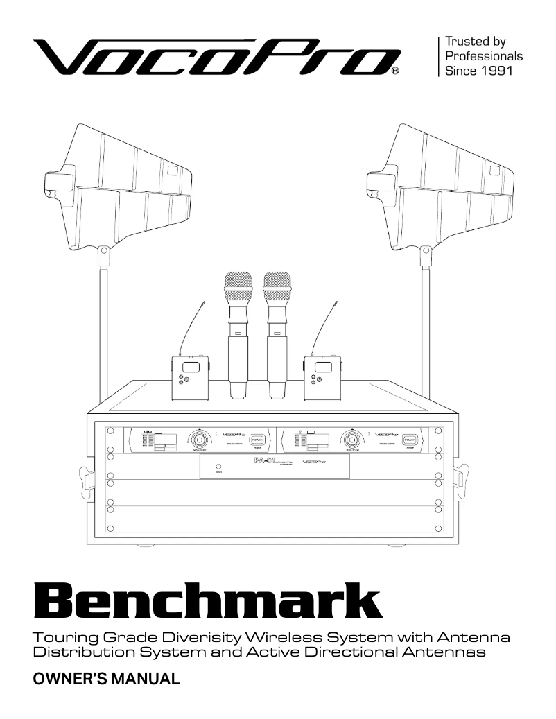 Page 1 of the manual User Manual Vocopro Benchmark