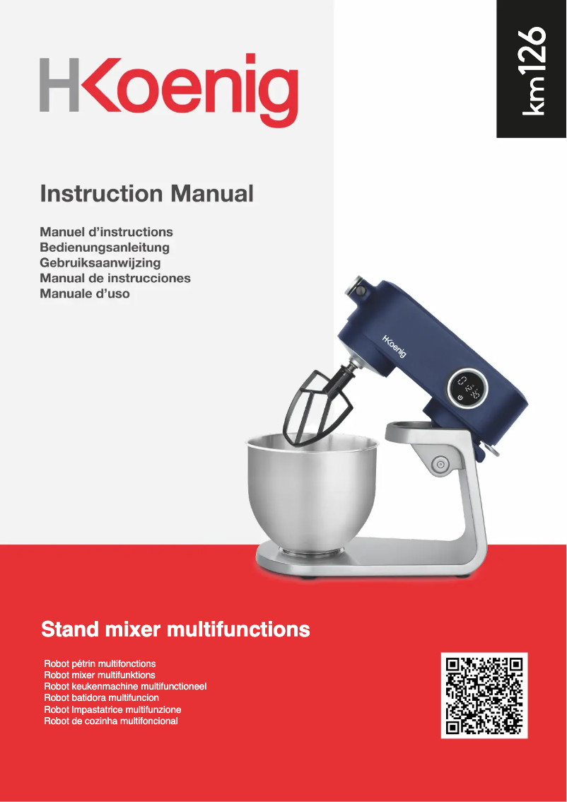 First page image of the manual for KM126