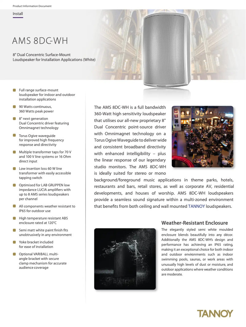 First page image of the manual for AMS 8DC