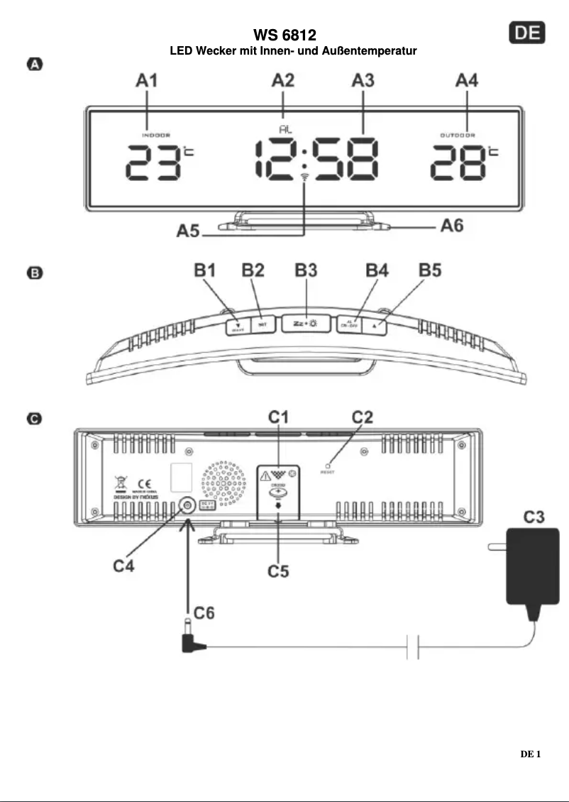 First page image of the manual for WS 6812