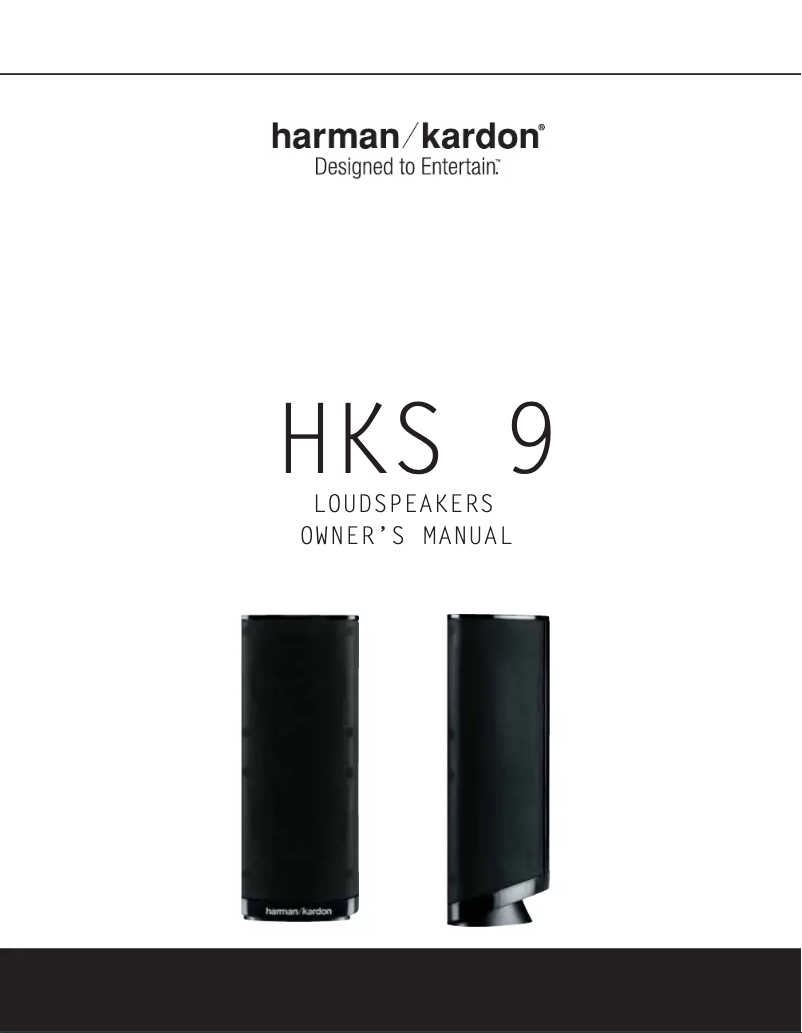 First page image of the manual for HKS 9