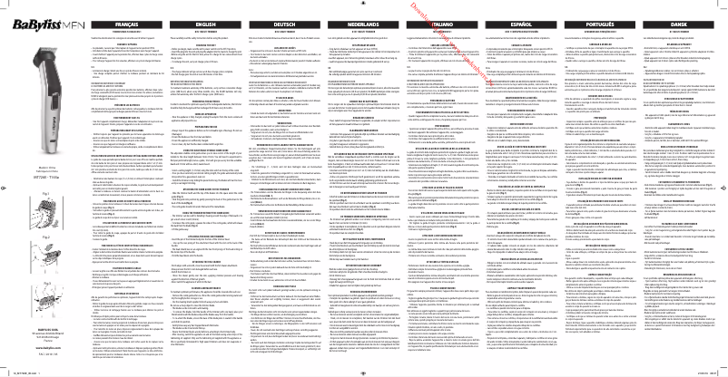 First page image of the manual for MT726E