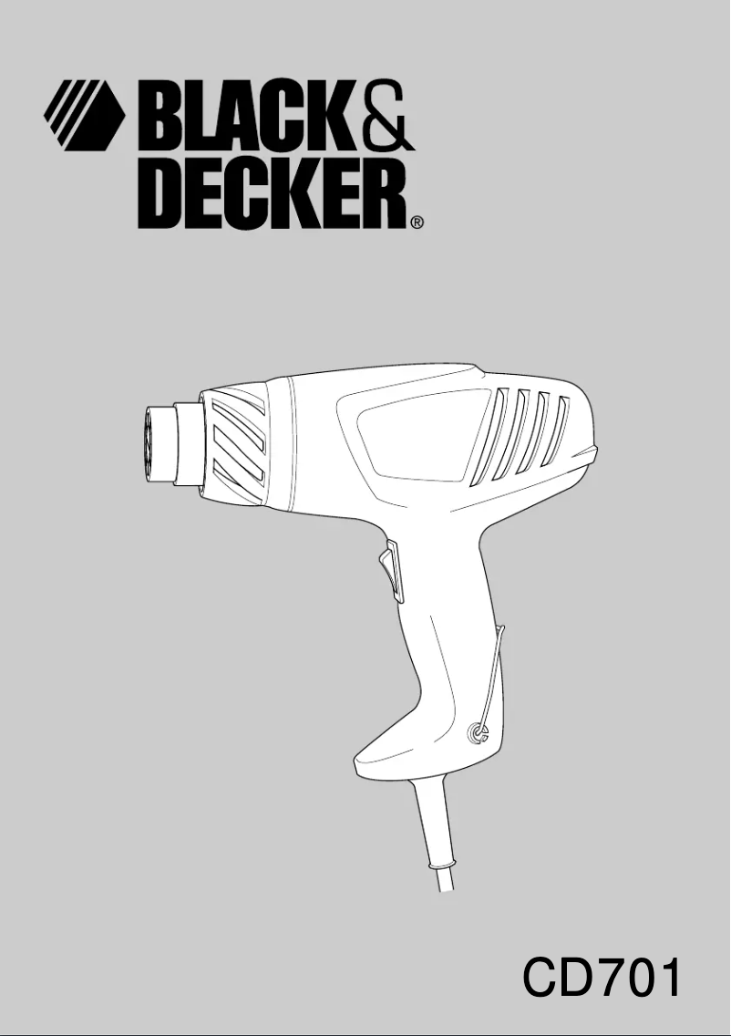 First page image of the manual for CD701