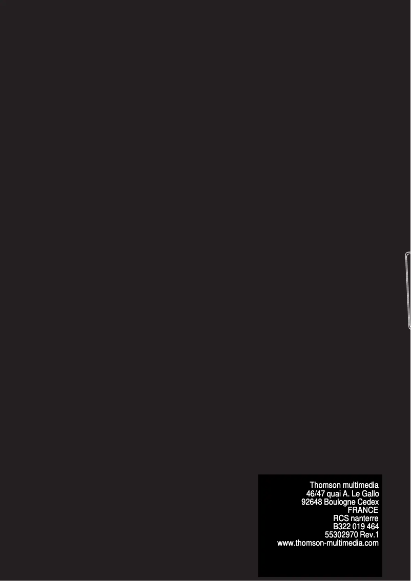 Page 1 of the manual User Manual Thomson DPL660HT